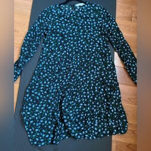 LOFT Floral Long Sleeve Dress